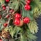 Glitzhome® 28"H Christmas Bell, Pinecone & Berry Bow Teardrop